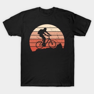 Retro Sun Mountain Bike - Cycling Shirt, Biking T shirt, Bicycle Shirts, Gifts for a Cyclist, Bike Rider Gifts, Cycling Funny Shirt T-Shirt